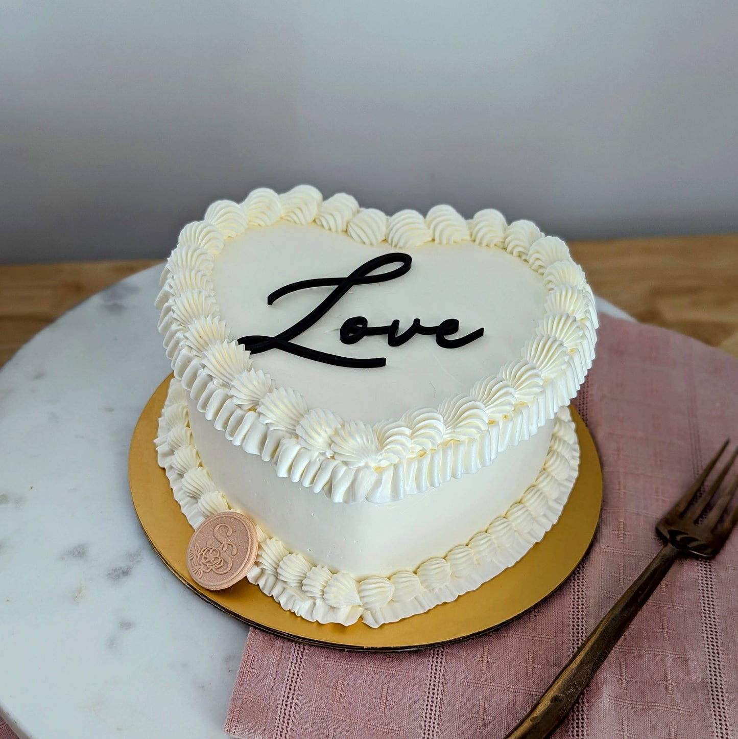 Vintage Heart Cake