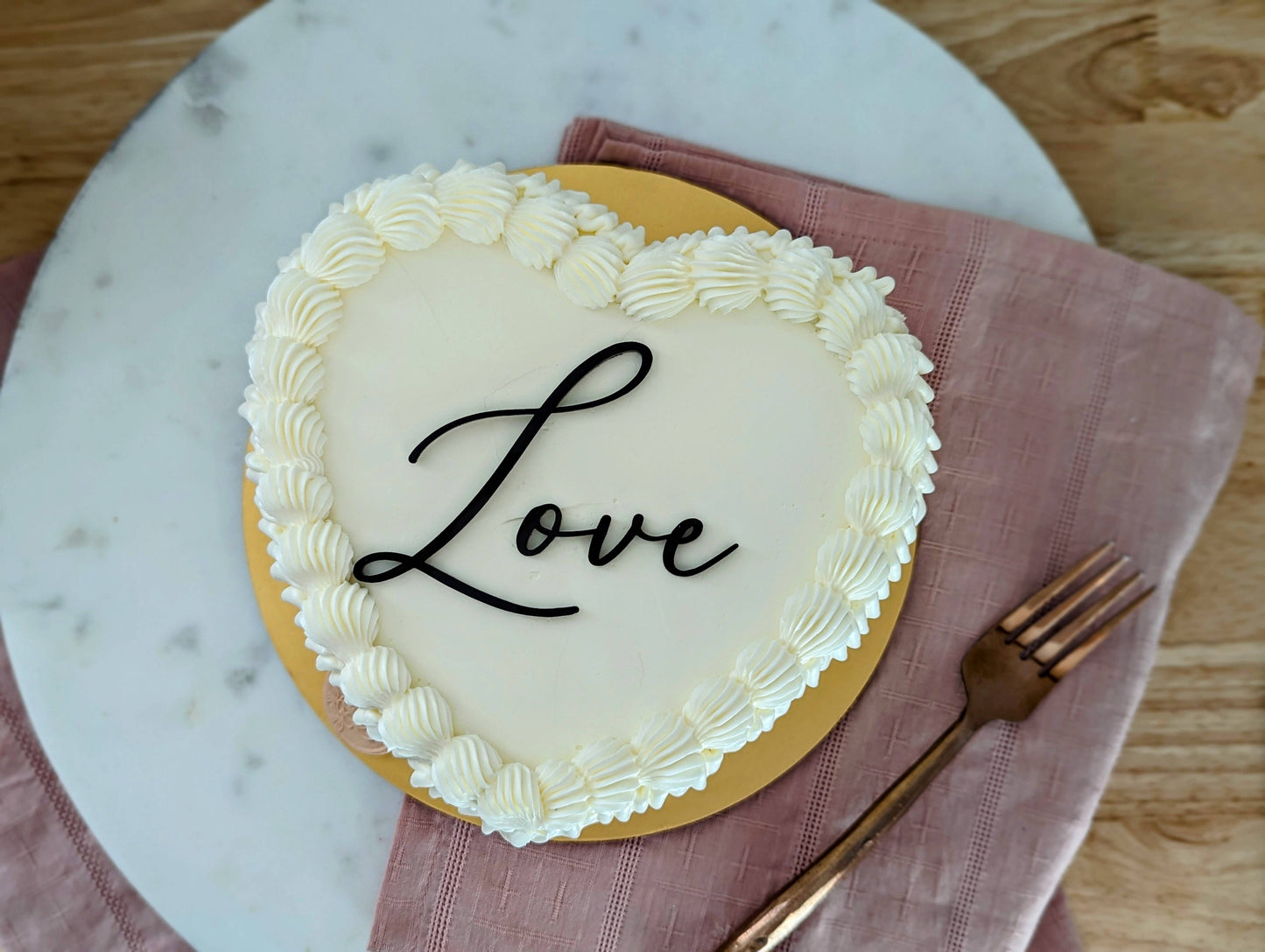 Vintage Heart Cake